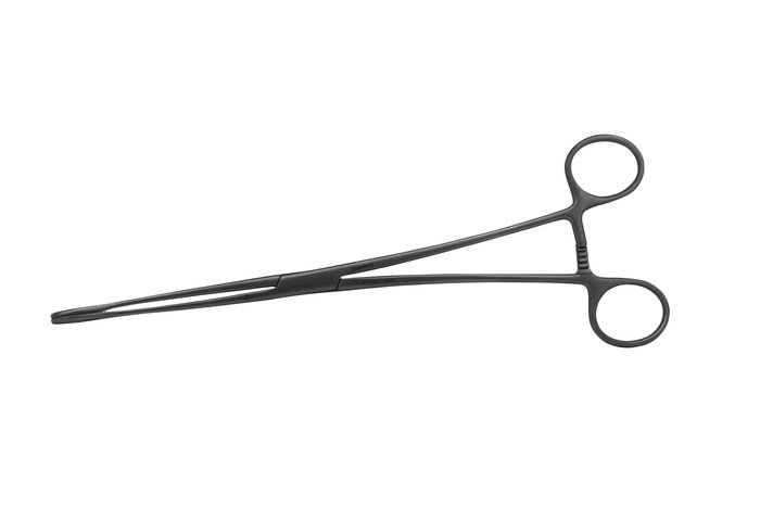 Forceps, Sponge, Straight, Serrated, 9 1/2 in (Aspen Surgical 32-6030)