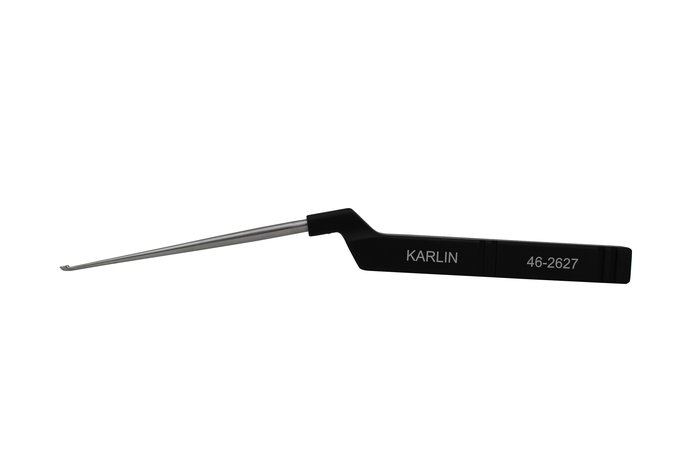 Karlin Curette, Xl Cervical Microdiscetomy, Forward Straight, Size 00, 4 1/10 in WL, 9 1/2 in (Aspen Surgical 46-2627)