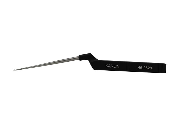 Karlin Curette, Xl Cervical Microdiscetomy, Forward Straight, Size 000, 4 1/10 in WL, 9 1/2 in (Aspen Surgical 46-2628)