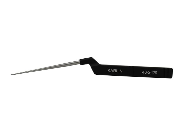Karlin Curette, Xl Cervical Microdiscetomy, Forward Straight, Size 0000, 4 1/10 in WL, 9 1/2 in (Aspen Surgical 46-2629)