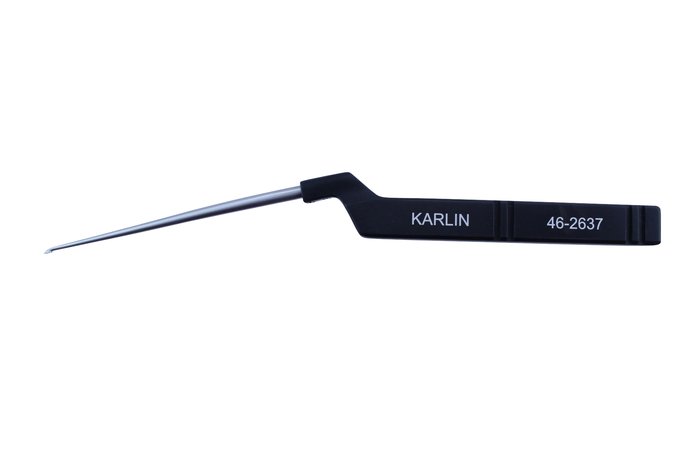Karlin Curette, Xl Cervical Microdiscetomy, Backward Straight, Size 00, 4 1/10 in WL, 9 1/2 in (Aspen Surgical 46-2637)