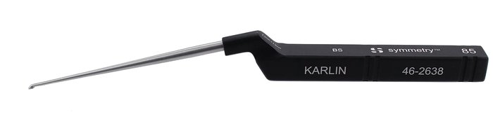Karlin Curette, Xl Cervical Microdiscetomy, Backward Straight, Size 000, 4 1/10 in WL, 9 1/2 in (Aspen Surgical 46-2638)