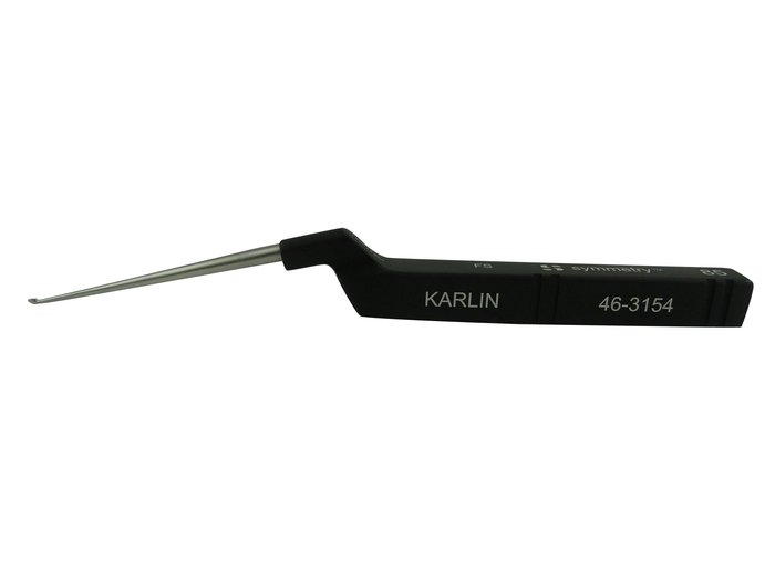 Karlin Curette, Microdiscectomy Cervical, Forward Straight, Size 0000, 8 1/2 in (Aspen Surgical 46-3154)