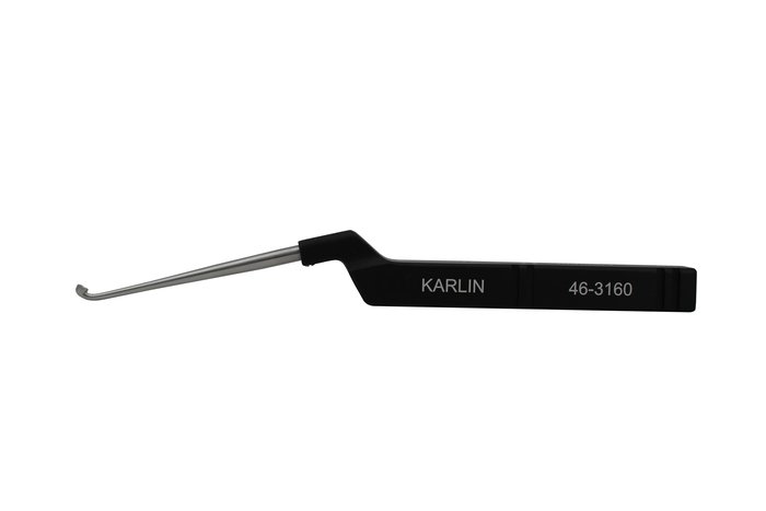 Karlin Cutter, Cervical Cortical Bone Currette, Forward Angle Tip, 8 1/2 in (Aspen Surgical 46-3160)