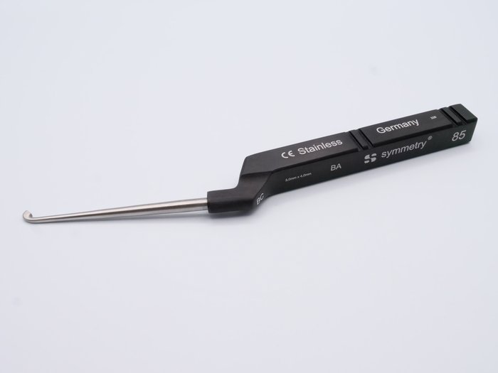 Karlin Cutter, Cervical Cortical Bone Currette, Backward Angle Tip, 8 1/2 in (Aspen Surgical 46-3170)