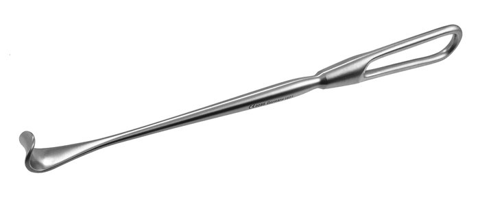 Retractor, Cushing Vein, Blade 12 mm Deep, 13.5 mm Wide, Length 230 mm (Aspen Surgical 50-1020)