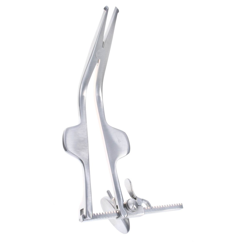 BOSS Cloward-style lamina spreader, ratchet, teeth, 1.9 cm opening, 16 cm (BOSS 73-1045)