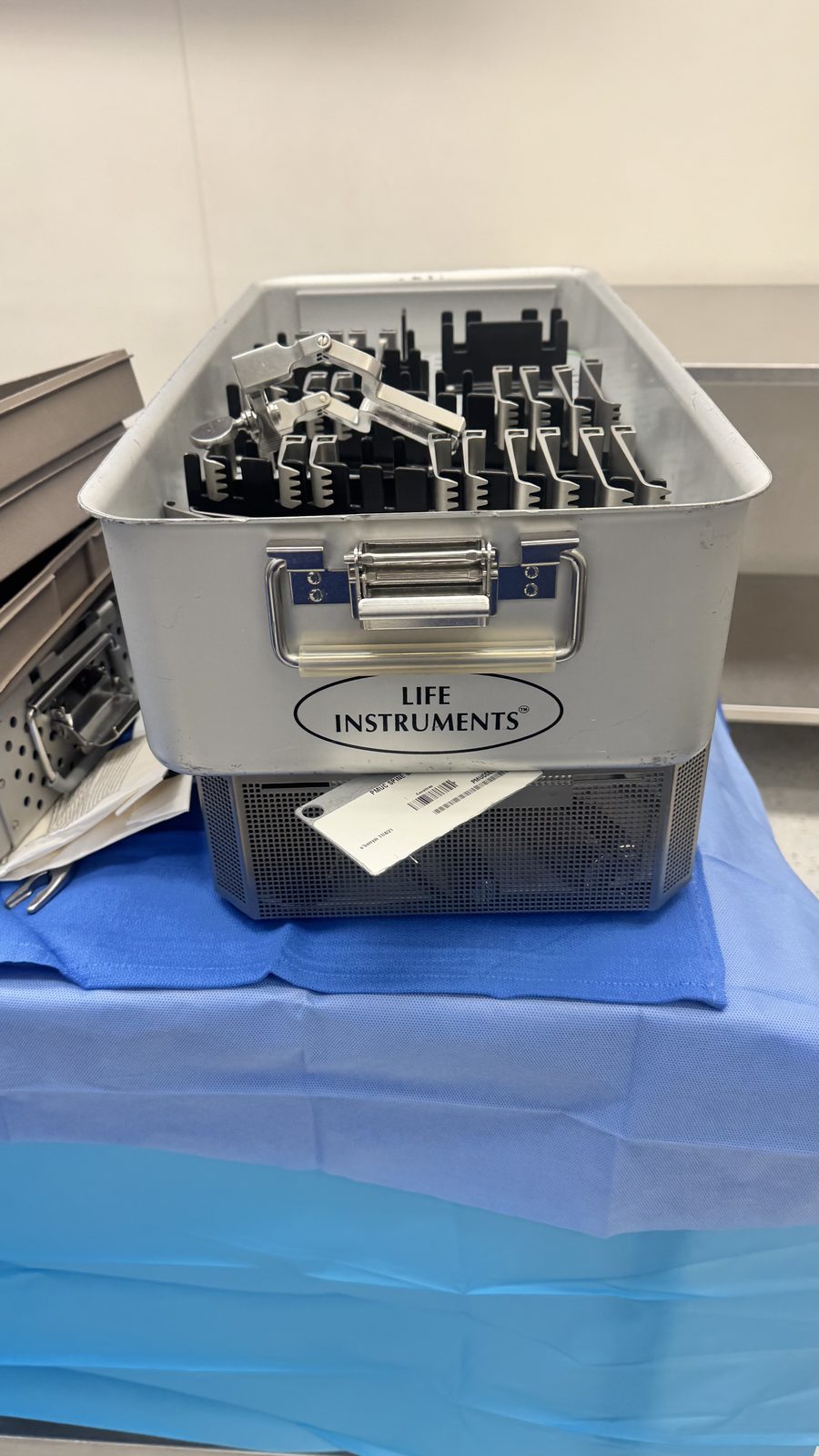 McCollough retractor set — Life Instruments case (detail)