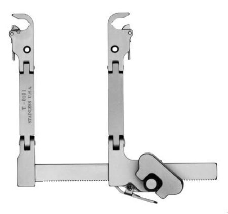 Transverse double-hinged retractor frame (V. Mueller T-0101, via McKesson)