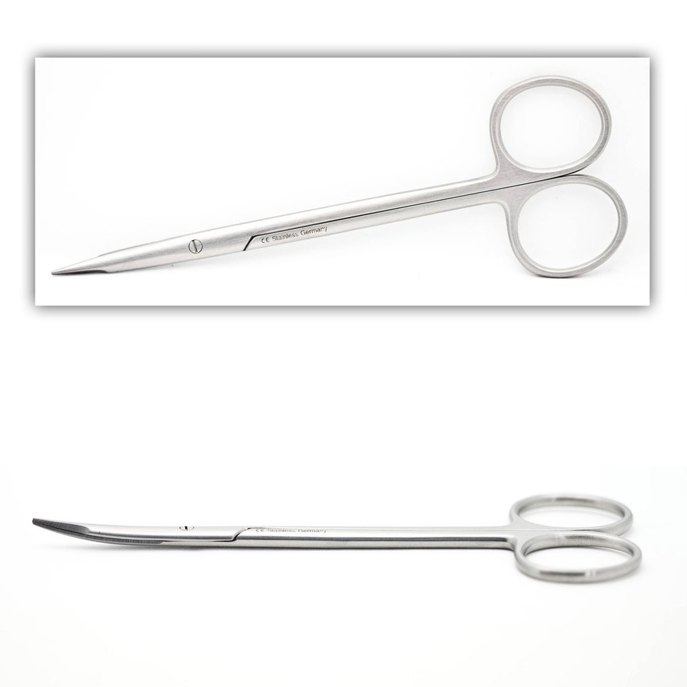 Stevens tenotomy scissors 5.25 in, curved blunt tip (Millennium Surgical 1-56110)
