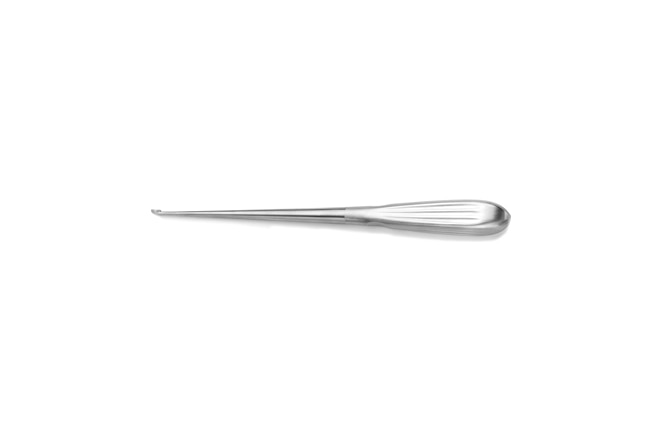 Ruggles-Redmond flatback spinal fusion curette, angled 45 deg, size 3-0 (Integra R2822)